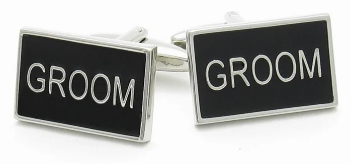 Personalized cufflinks with engravings for a thoughtful and custom gift idea-GROOM Cufflinks