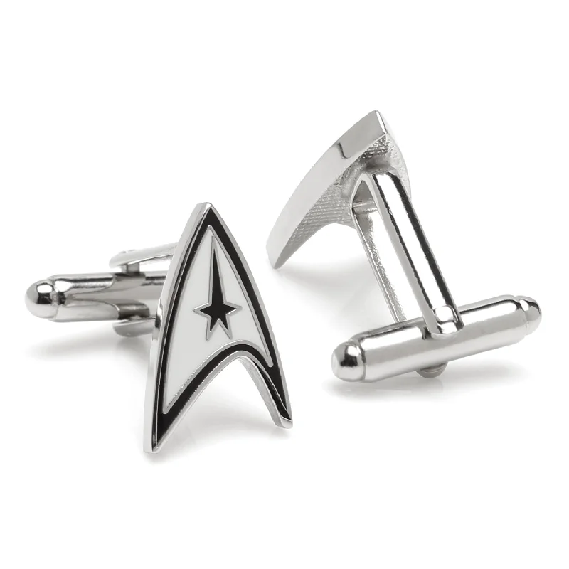 Best cufflinks with gold inlays for a luxurious and refined finish-Star Trek Officially Licensed Cufflinks