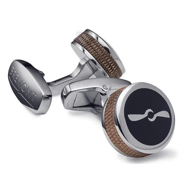 Best cufflinks with rose gold plating for a trendy and luxurious finish-Bremont MB Barrel Cufflinks Bronze