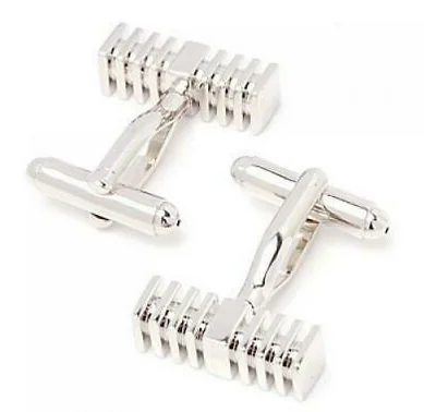 Best cufflinks with enamel designs for vibrant and colorful accents-Silver Cuff Links