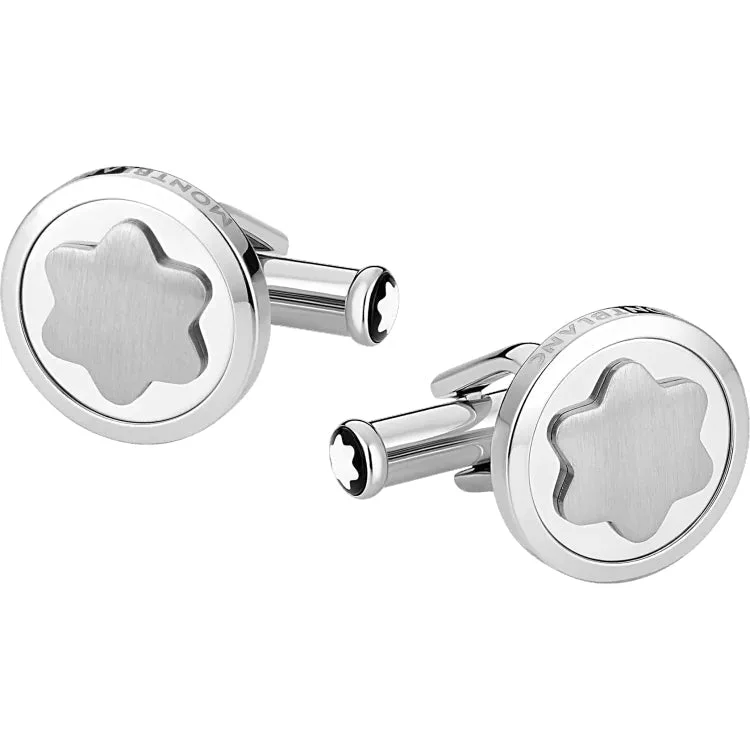 Best cufflinks with intricate craftsmanship for a high-quality, durable finish-Montblanc Cufflinks Round Star