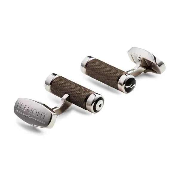 Cufflinks with luxe pearl inlays for a refined, classic look-Bremont MB T-Bar Cufflinks Anthracite