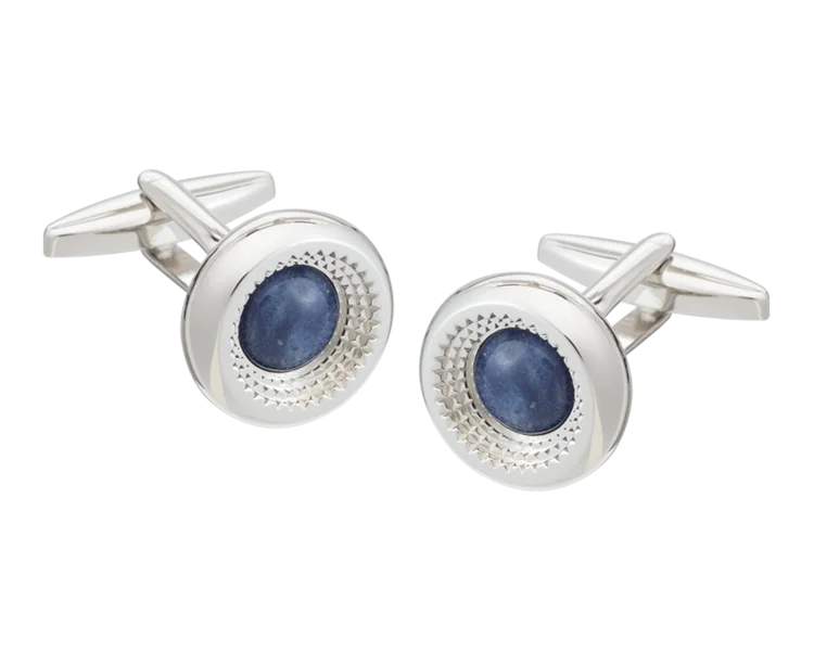 Cufflinks with unique novelty designs for fun and creative gifts-Centre Of Attention Aventurine Cufflinks