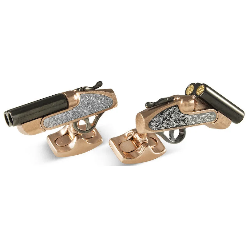 Best cufflinks with vintage cufflinks case for a stylish presentation and storage-Deakin & Francis Cufflinks Shotgun