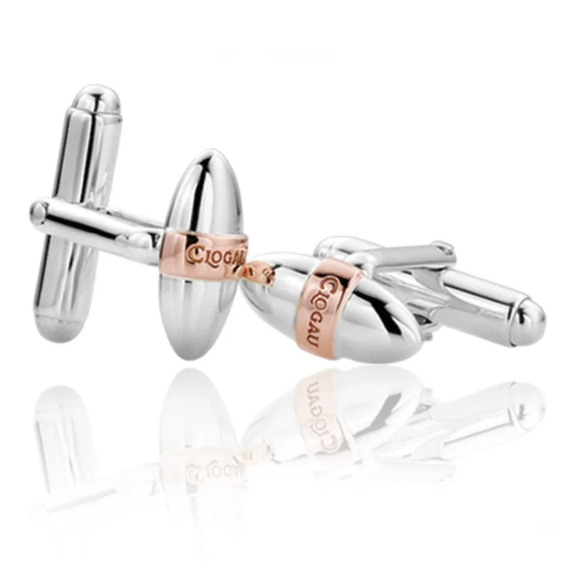 Cufflinks with mechanical gear designs for a steampunk-inspired, industrial look-Clogau Cufflinks Capsule Silver