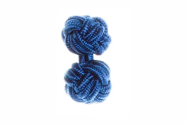 Cufflinks with engraved patterns for a personalized and intricate touch-Royal Blue Cuffknots