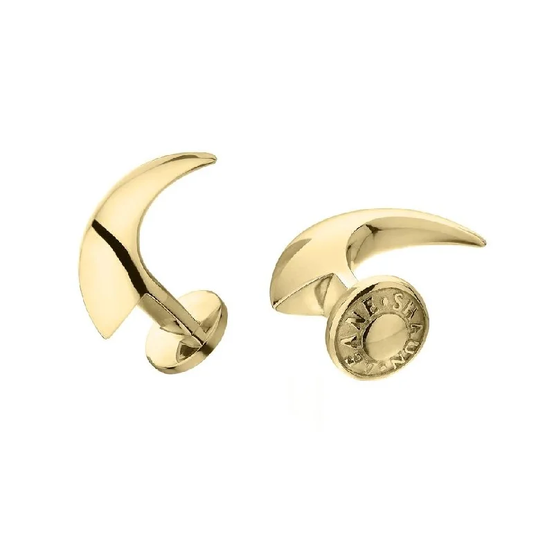 Cufflinks with engraved patterns for a personalized and intricate touch-Shaun Leane Hook 18ct Yellow Gold Plated Sterling Silver Cufflinks