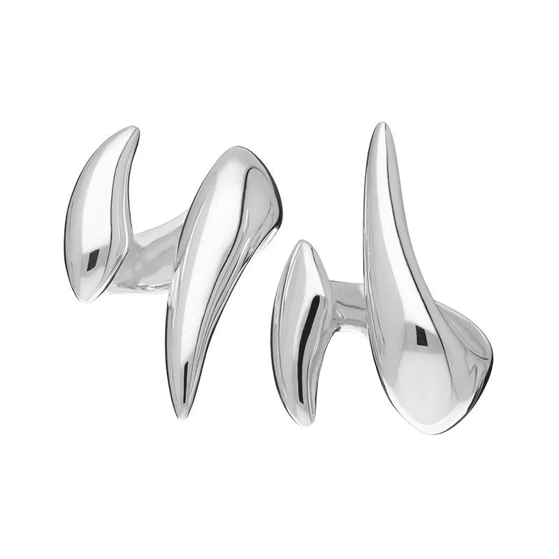 Best cufflinks for men with classic designs for formal occasions and business meetings-Sarah Jordan Sterling Silver Spiral Cufflinks