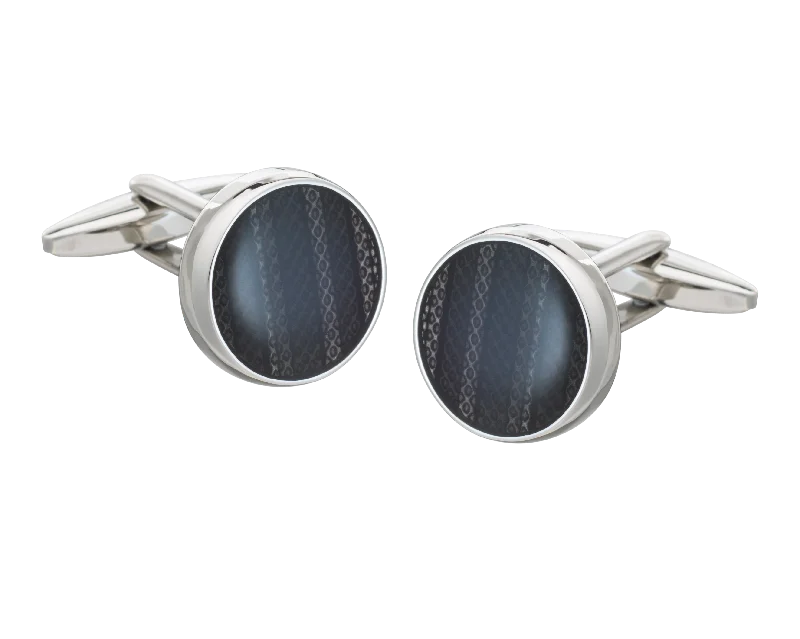 Cufflinks with customized logos for businesses or organizations looking to add branding-Black Marvell'O'us Cufflinks