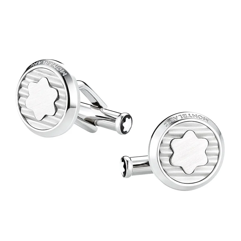 Cufflinks with customized initials for a personalized touch and meaningful gift-Montblanc Cufflinks Urban Spirit Stainless Steel