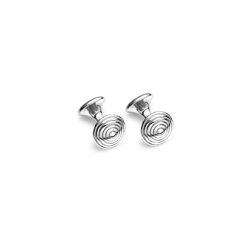 Best cufflinks for luxury gifts with high-quality materials and craftsmanship-Hercules Single Ended Cufflinks Silver