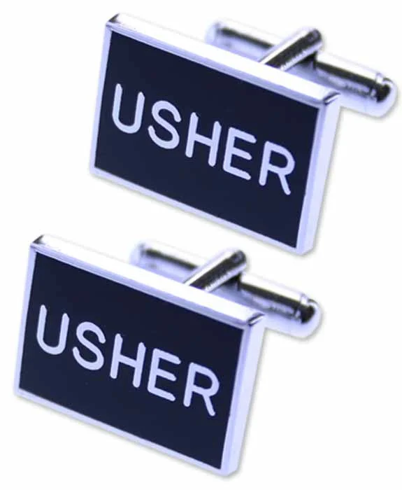 Best cufflinks with textured designs for added dimension and style-USHER Wedding Cufflinks