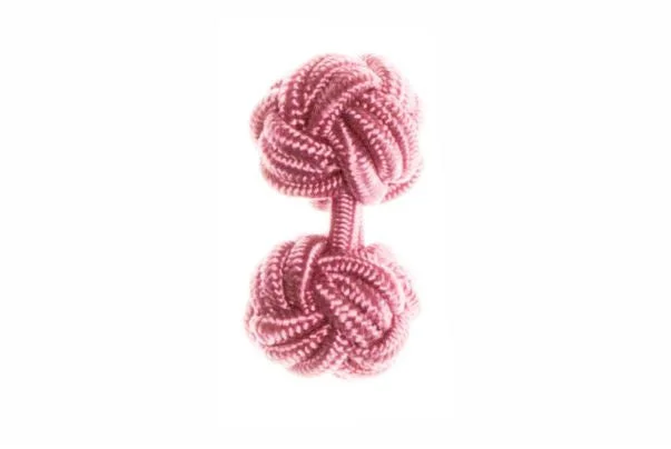 Best cufflinks for business attire with simple, sleek designs for professionals-Candy Pink Cuffknots