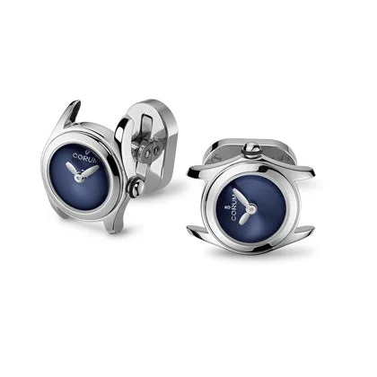 Cufflinks with brushed stainless steel designs for a rugged and modern style-Corum Cufflinks Bubble