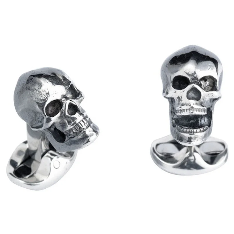 Cufflinks with celestial motifs for a cosmic and mystical fashion statement-Deakin & Francis Cufflinks Skull