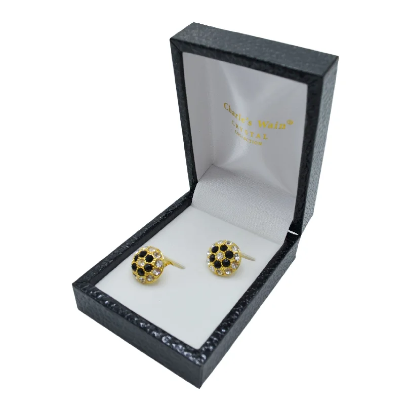 Elegant cufflinks with unique designs for a stylish and sophisticated look-CUFFLINK - Charle's Wain Crystal collection