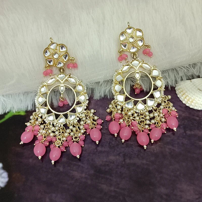 Waterproof Drop Earrings for Outdoor -Bhavi Jewels Gold Plated Dangler Earrings