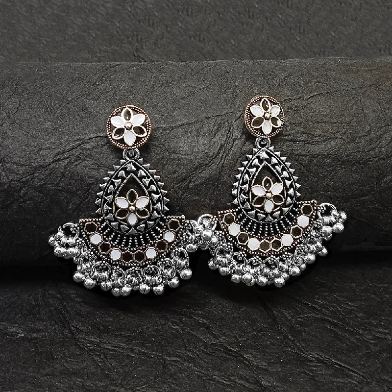 Adjustable Drop Earrings for Custom Fit -Bhavi Jewels Oxidised Plated Dangler Earrings