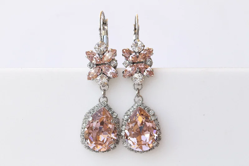 Drop Earrings for Office Wear -BLUSH DROP EARRINGS