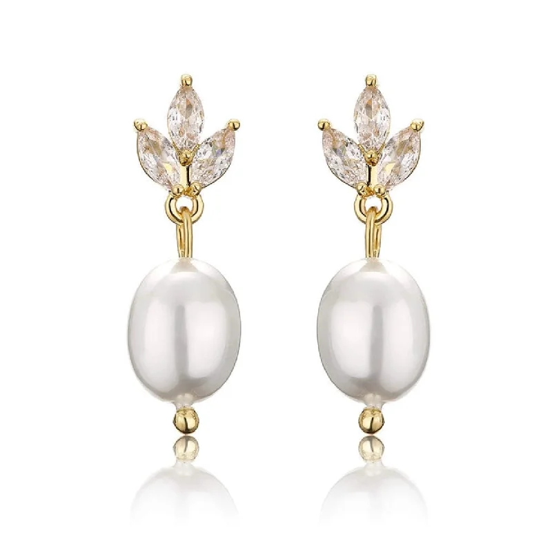 Drop Earrings for Concert Look -Bridal Once in a Lifetime Drop Earrings