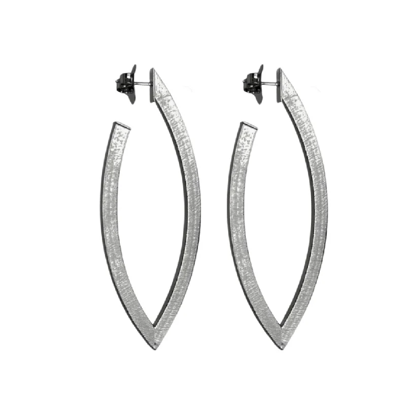 Drop Earrings for Gym Workout -LONG FLAT TEAR DROP EARRINGS