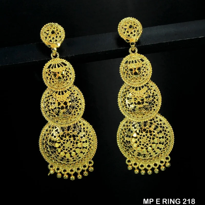 Animal Print Drop Earrings for Fun -Mahavir Forming Gold Plated Dangler Earrings  - MP E Ring 218