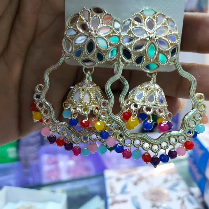 Clip On Drop Earrings for Non Pierced -Manisha Jewellery Kundan Stone Dangler Earrings