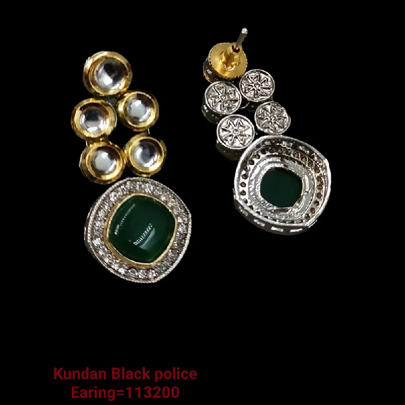 Drop Earrings for Prom Night -Padmawati Bangles Kundan And Austrian Stone Earrings