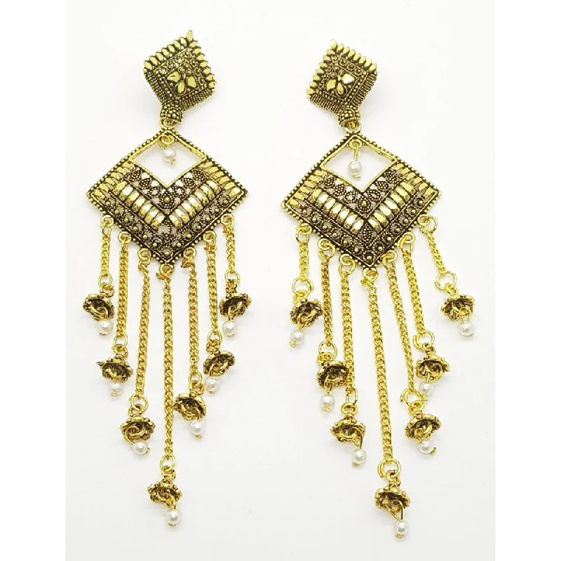 Drop Earrings with Enamel Coating -Raiyaraj Gold Plated Pack Of 3 Dangler Earrings -RREAR11