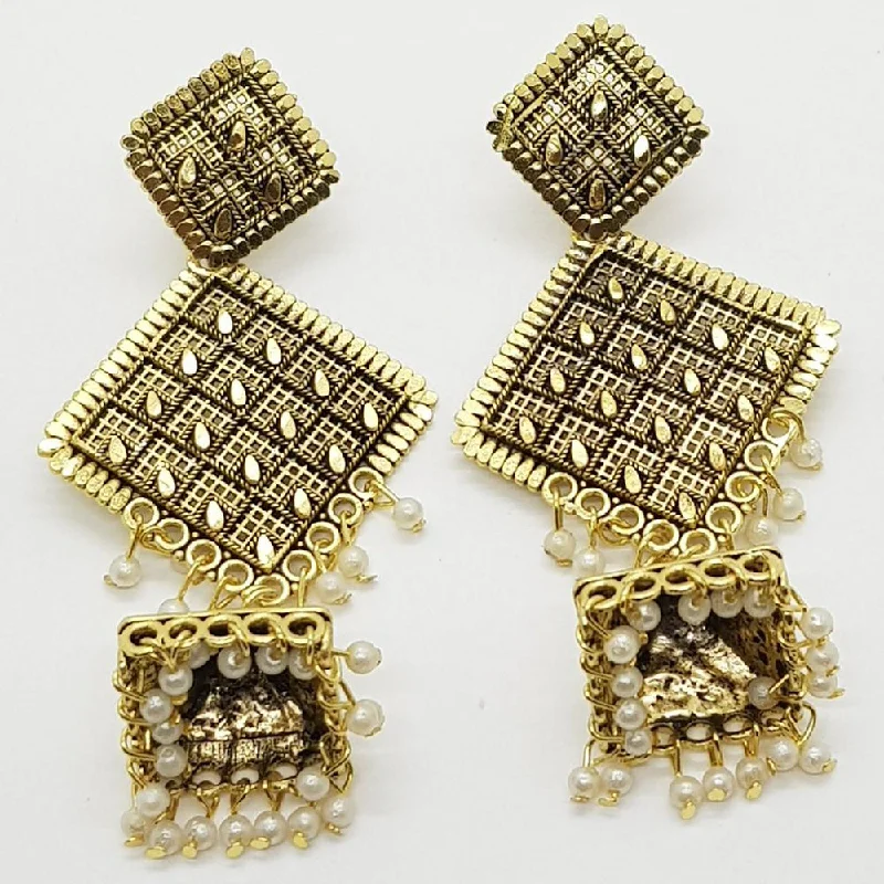 Drop Earrings with Filigree Work -Raiyaraj Gold Plated Pack Of 3 Dangler Earrings -RREAR12