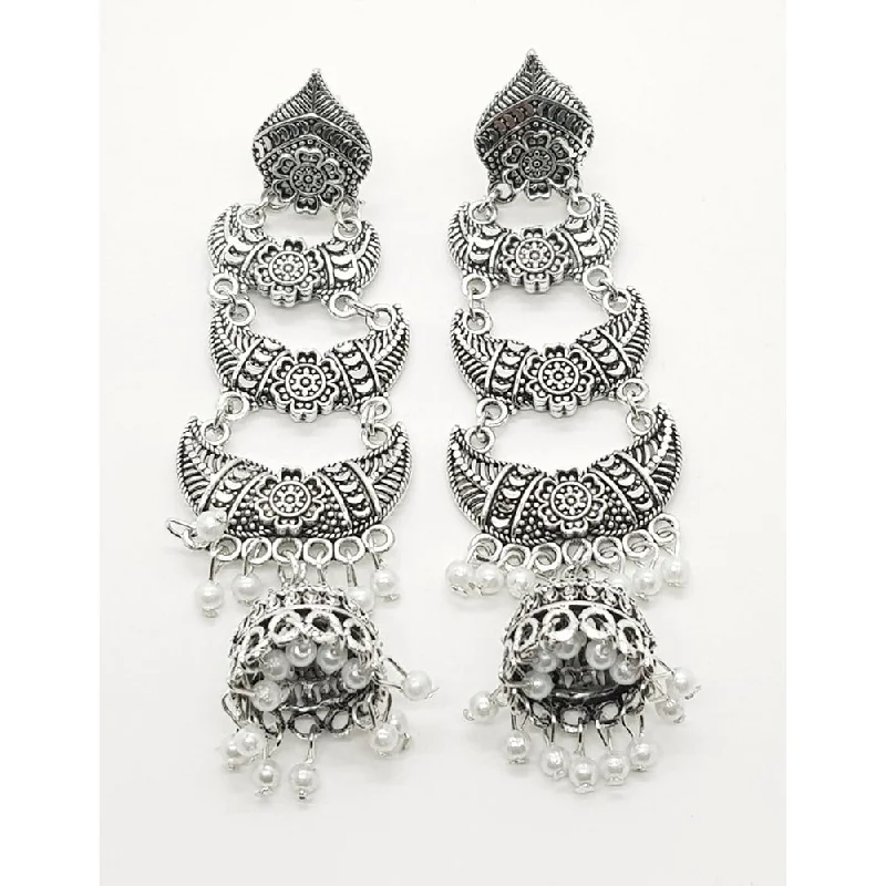 Drop Earrings with Matte Finish -Raiyaraj Silver Plated Pack Of 3 Dangler Earrings -RREAR06