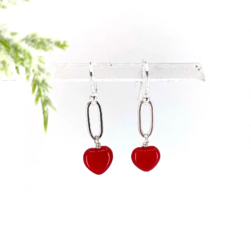 Drop Earrings for Prom Night -Red Hot Drop Earrings