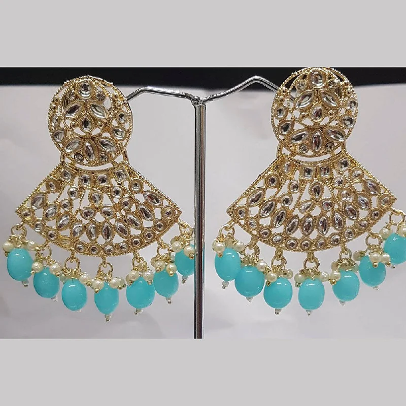 Drop Earrings for Everyday Glamour -Shreeji Austrian Stone Gold Plated Dangler Earrings-ShreejiEar20