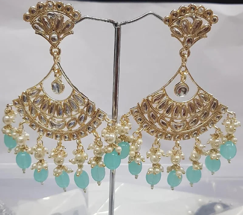 Drop Earrings for Concert Look -Shreeji Austrian Stone Gold Plated Dangler Earrings-ShreejiEar21