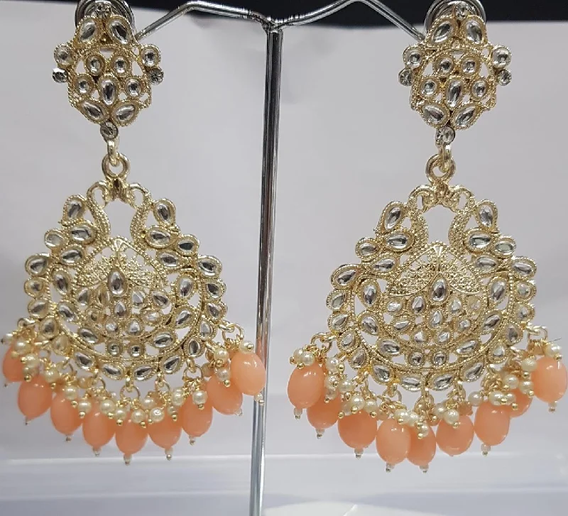 Drop Earrings for Evening Gown -Shreeji Austrian Stone Gold Plated Dangler Earrings-ShreejiEar23