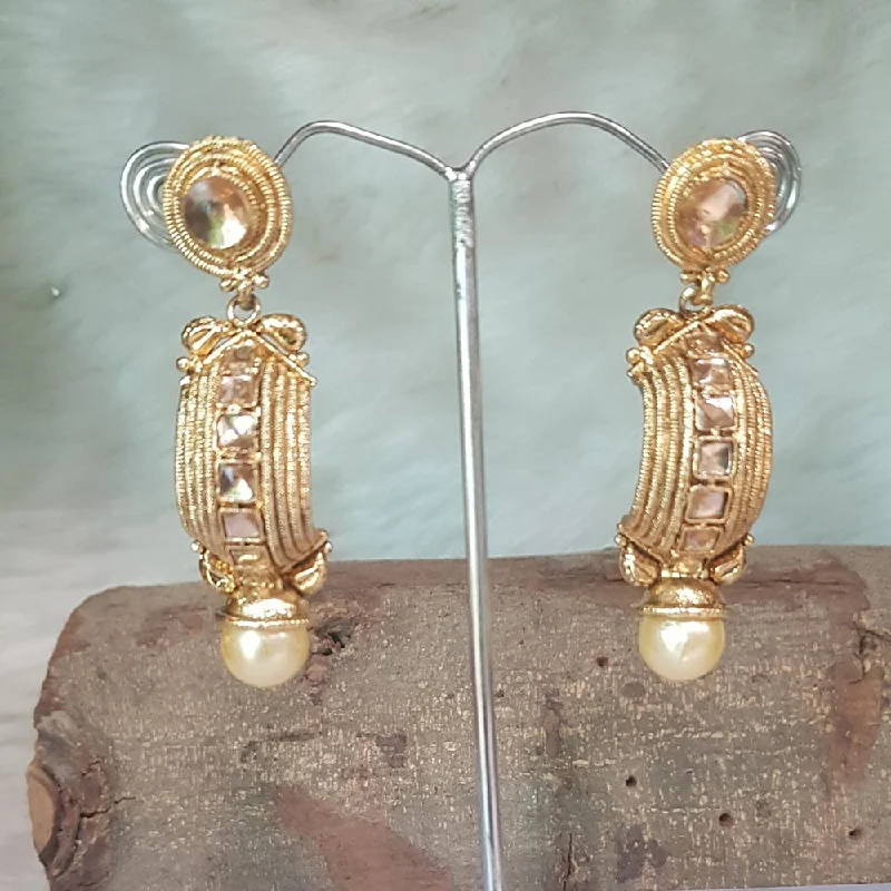 Bohemian Drop Earrings with Tassels -Shreeji Gold Plated Dangler Earrings Earrings