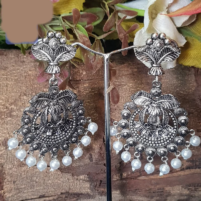 Drop Earrings with Knot Designs -Shreeji Oxidized Plated Dangler Earrings - 10101022SL