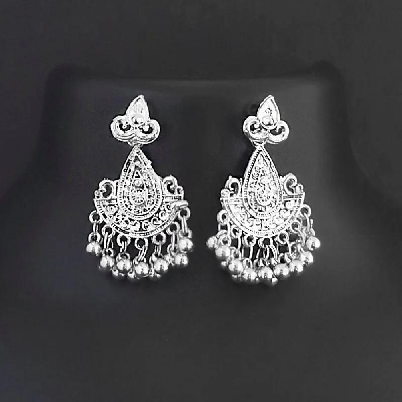 Pearl Drop Earrings for Elegance -Shubh Arts Oxidised Plated Dangler Earrings