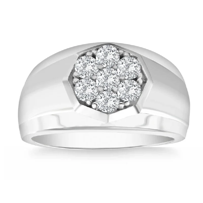 14k white gold