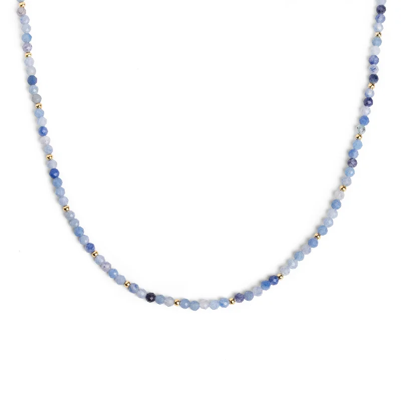 Best necklaces and pendants with intricate beadwork for a bohemian-inspired look-Altea Dots Indigo Necklace