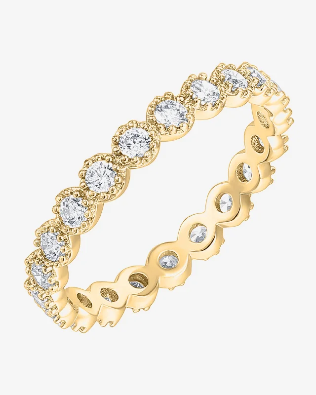 Stylish necklaces and pendants with diamonds for a glamorous and elegant look-Cassidy Eternity Band