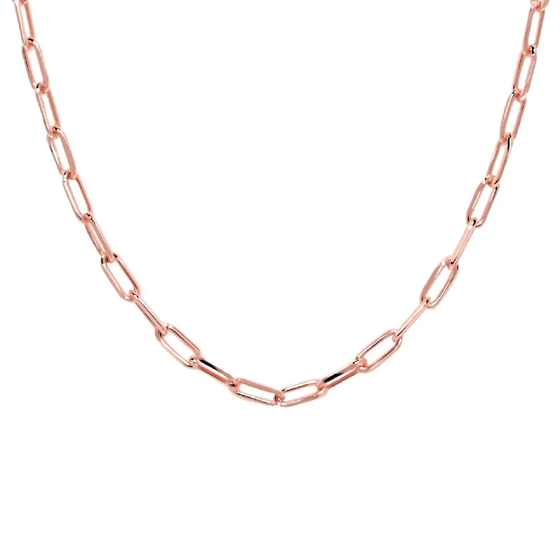 Unique necklaces and pendants with engraved messages for a sentimental gift-Chic Rose Gold Necklace