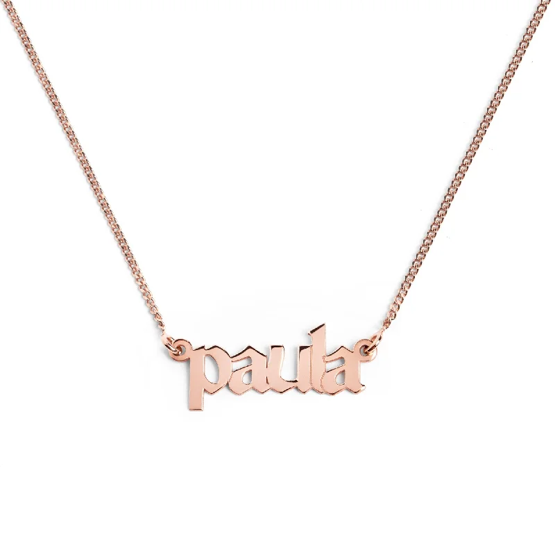 Unique necklaces and pendants with vintage-inspired designs for timeless appeal-Custom Billie Rose Gold Necklace