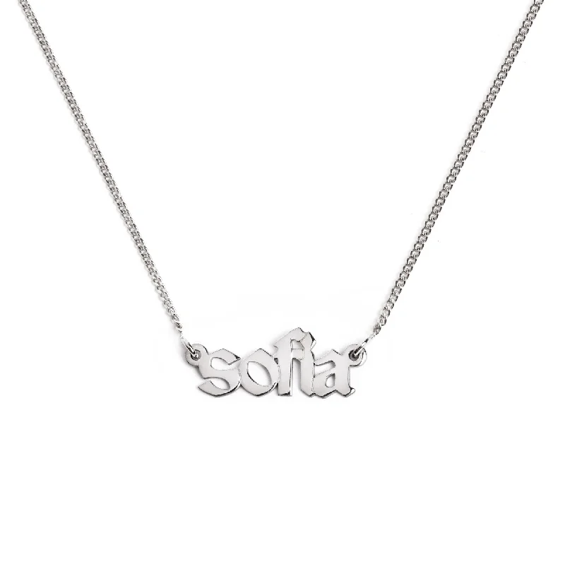 Best necklaces and pendants with sterling silver for an affordable yet stylish choice-Custom Billie Silver Necklace