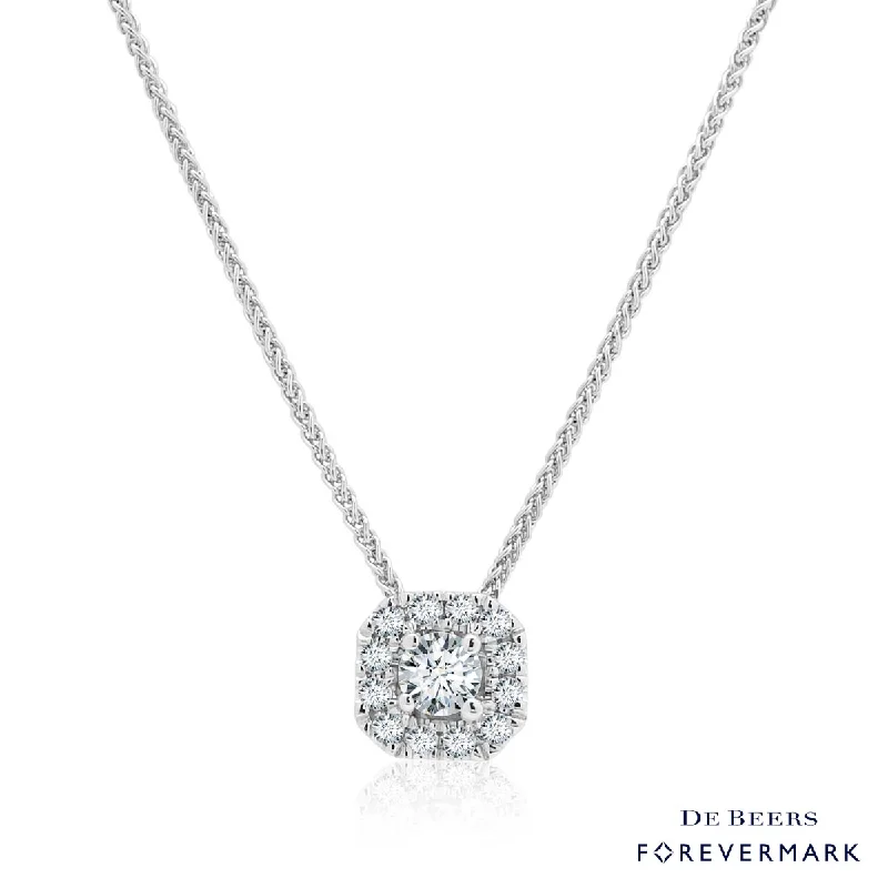 Elegant necklaces and pendants with infinity symbols for timeless designs-Forevermark Diamond Center of My Universe Pendant in 18kt White Gold (1/5ct tw)