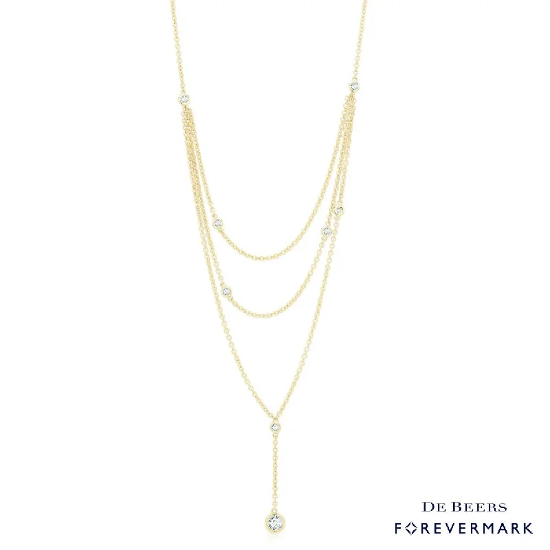 Best necklaces and pendants with art deco elements for a vintage, glamorous design-Diamond Layer Necklace in 18kt Yellow Gold (1/2ct tw)