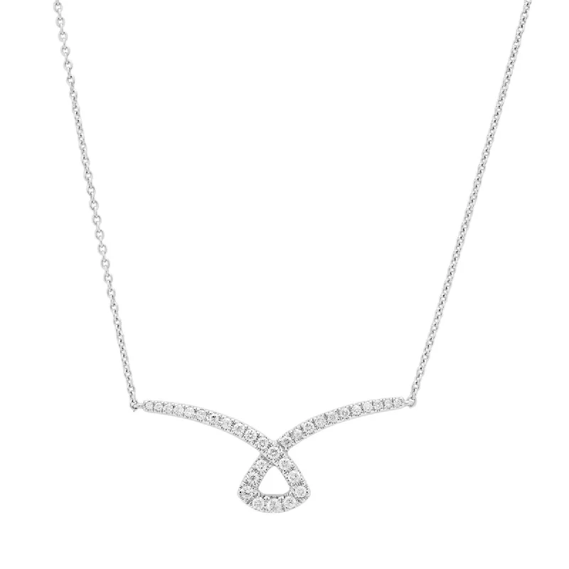 Best necklaces and pendants with silver chains for a sleek, timeless look-Diamond Necklace in 14kt White Gold (1/3ct tw)