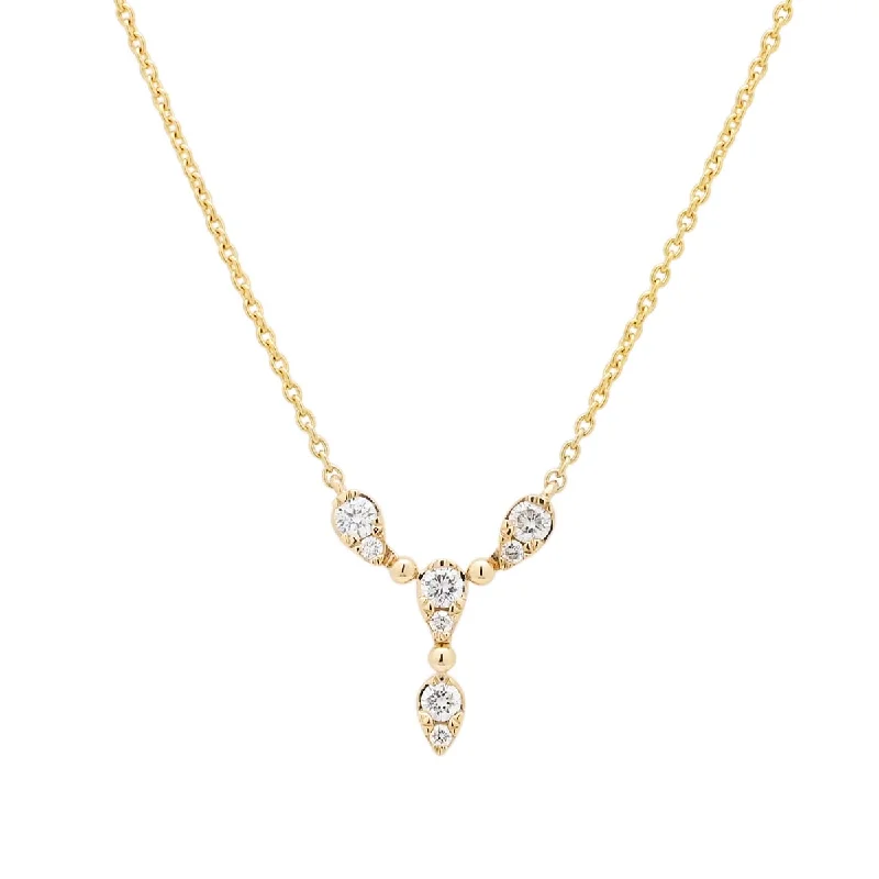 Best necklaces and pendants with emerald gemstones for a rich, sophisticated design-Diamond Necklace in 14kt Yellow Gold (1/5ct tw)