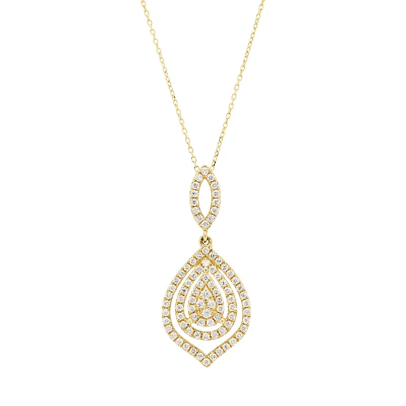 Best necklaces and pendants with vintage coin pendants for a unique accessory-Diamond Necklace in 14kt Yellow Gold (3/4ct tw)