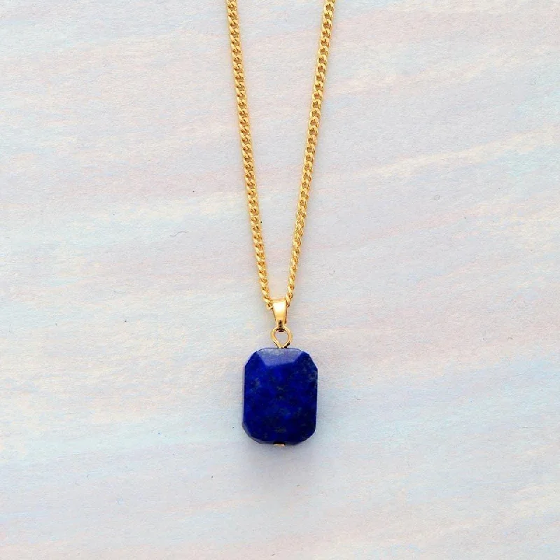 Beautiful necklaces and pendants with tree branch motifs for a nature-inspired design-Elegant Lapis Lazuli Crystal Necklace